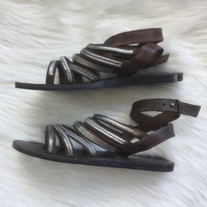 ⭐️HP⭐️ All Saints brown leather gladiator sandals